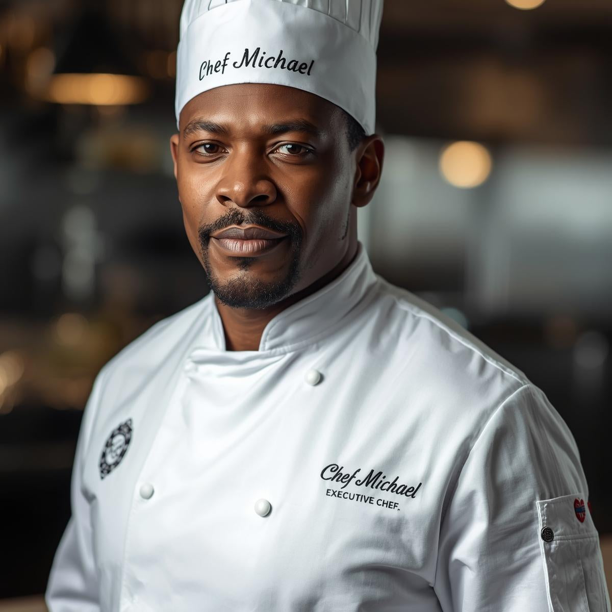 Chef Michael in a professional kitchen setting